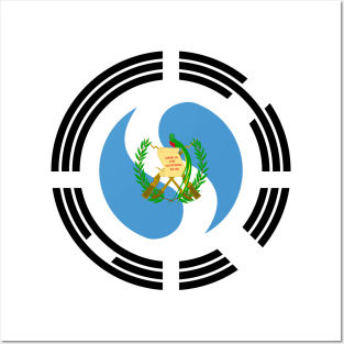 Korean Guatemalan Multinational Patriot Flag Series Posters and Art